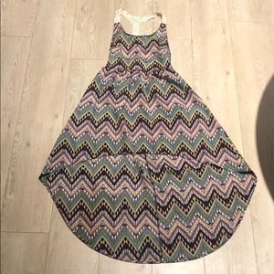 Midi High-Low Backless Dress